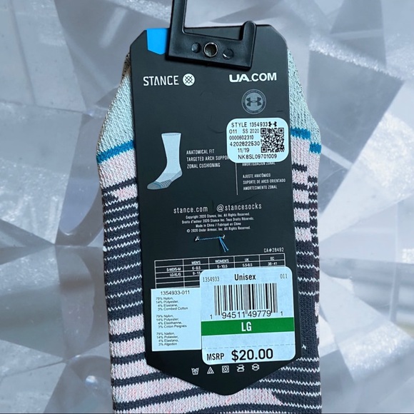 SOLD Stance x Under Armour Train Socks Men's Sz L - Picture 5 of 6